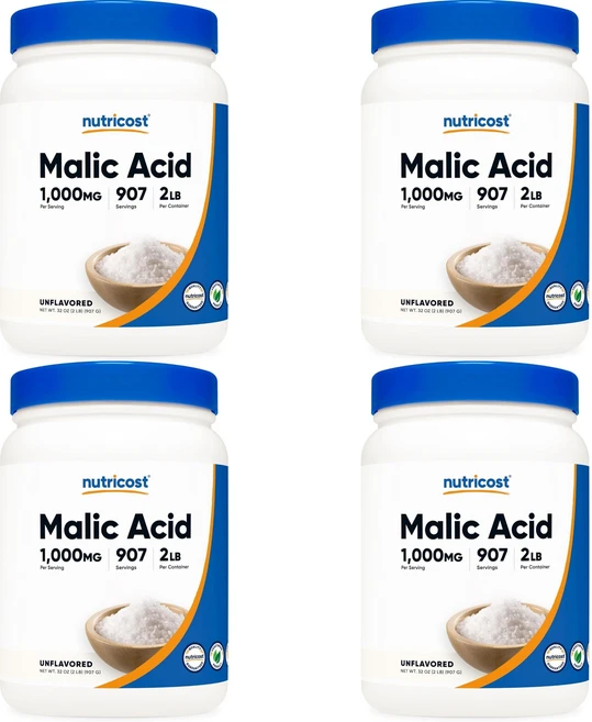뉴트리코스트 고흡수 말산 파우더, 4개, 907g, 907g - 쿠팡