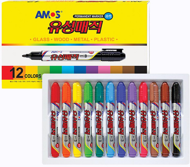 유성매직 12색 세트, 1개