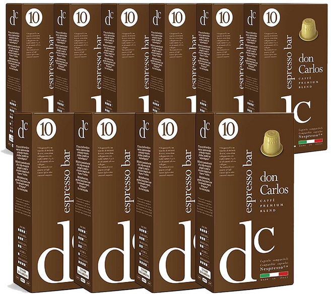 돈 카를로스 에스프레소 바 네스프레소 호환 캡슐커피, 5.2g, 10개입, 10개