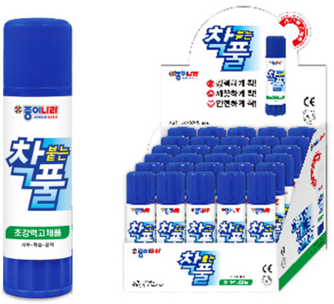 종이나라 착풀 딱풀, 8g, 30개