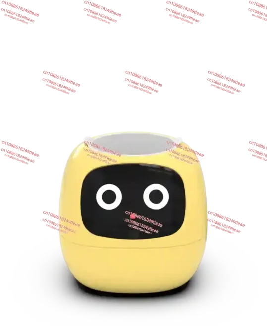 지능형 식물 귀여운 애완 화분 로봇 전자 창의적인 인터넷 연예인 AI 명절, 05 YELLOW