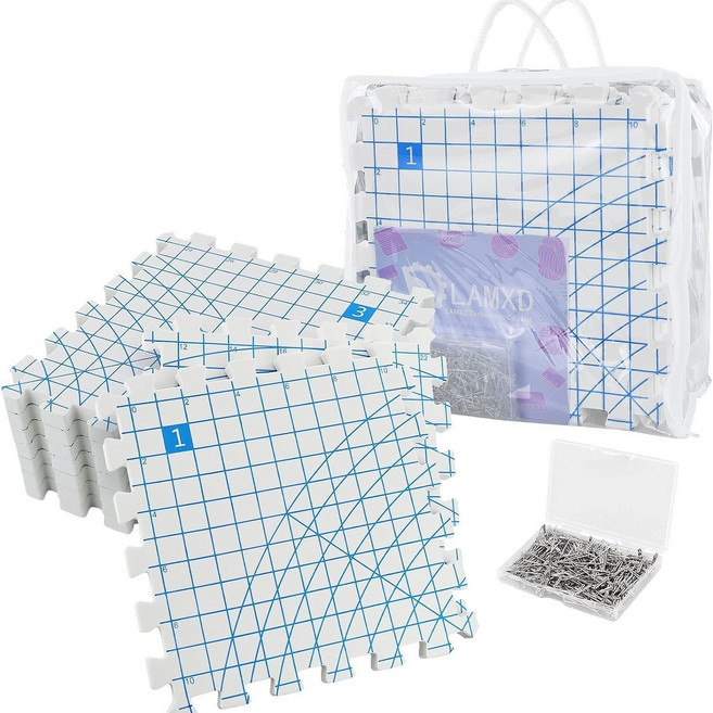 에인센스 모티브 니트 블로킹매트 크로셰 뜨개용품, PVC케이스