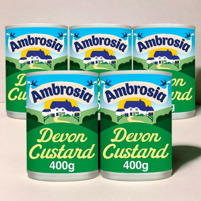 영국 앰브로시아 데본 크리미 커스타드 오리지널 디저트 푸딩 400g x5캔, 5개