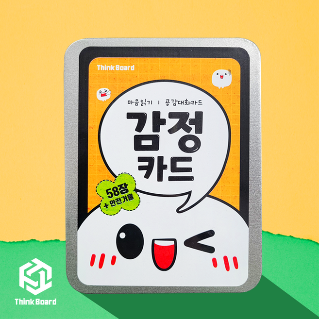 씽크보드 마음읽는 공감대화 감정카드, 혼합색상, 1개