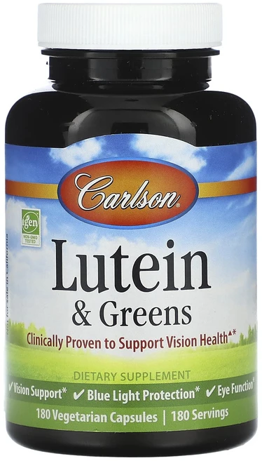 몸관리하세요 겨울입니다 Carlson 루테인 & 그린 베지 캡슐 180정 특별관리진행, Carlson 루테인  그린 베지 캡슐 180정, 1개 - 쿠팡