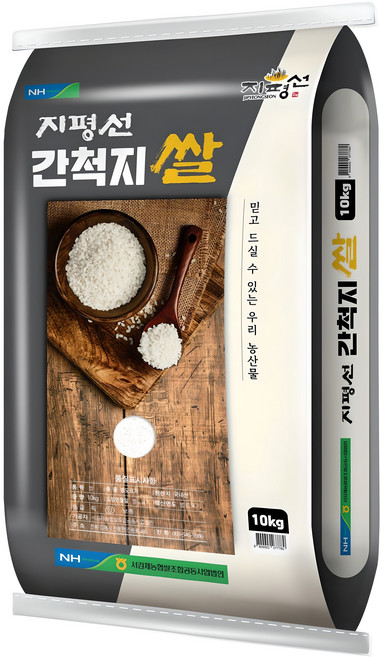 서김제농협 2025년 햅쌀 지평선 간척지쌀 상등급, 10kg, 1개