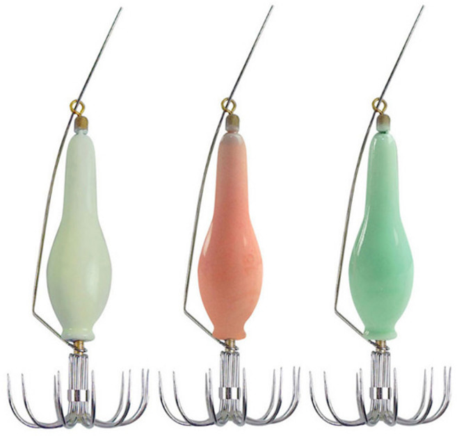 생미끼애자볼 쭈킬문 문어애자 문어채비 야광봉돌 문어 쭈꾸미애자, 1개, 1개입