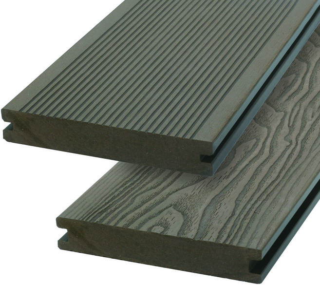 WPC 합성목재 데크 인조 방부목 20T 내구성 좋은 야외 테라스 데크바닥재, 20T 솔리드 (클립피스 별도), 20T X 140mm x 2400, 1개