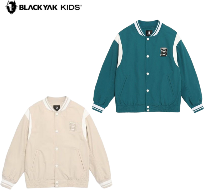 [백화점 발송] 블랙야크키즈 남여공용 간절기 항공점퍼 야구점퍼