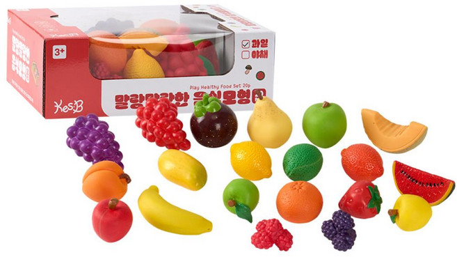 유치원 소꿉놀이 말랑한 과일 음식모형20p 쿠킹완구 조카선물 창의력 요리사놀이