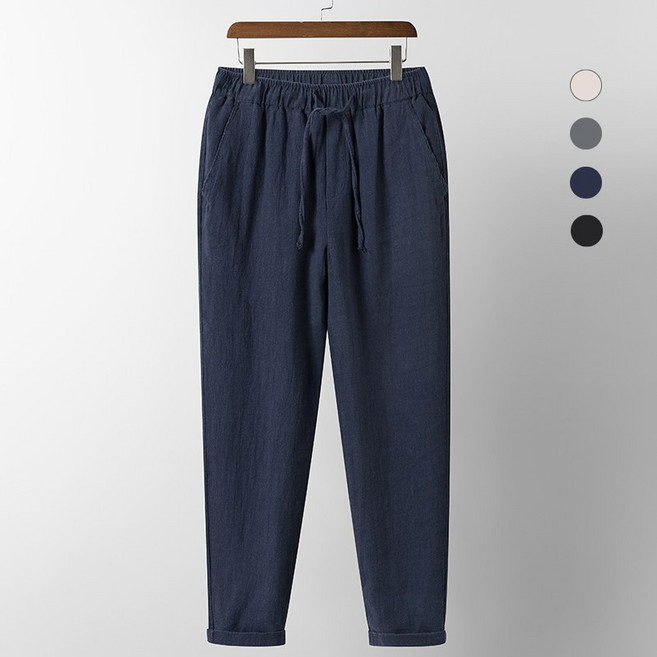 에쥬아 남녀공용 스트링 통바지 여름 쿨팬츠