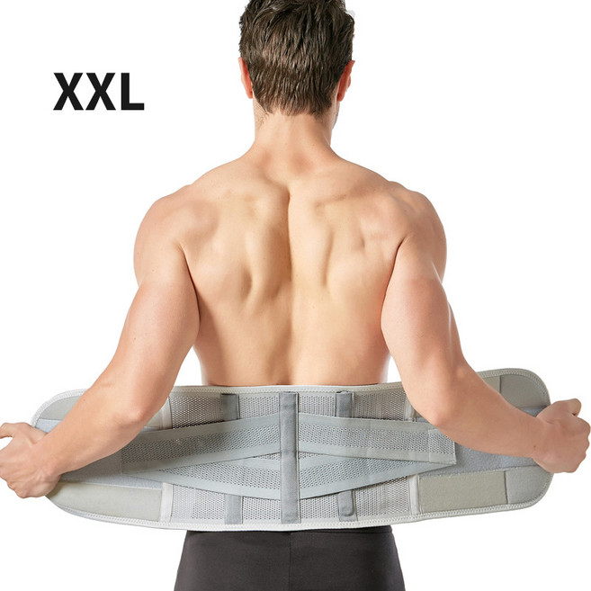 호밍사이 허리보호대 통기성 스포츠 보호대 복대 헬스 요가해요 압박 지지대 남녀공용, 그레이, 1개