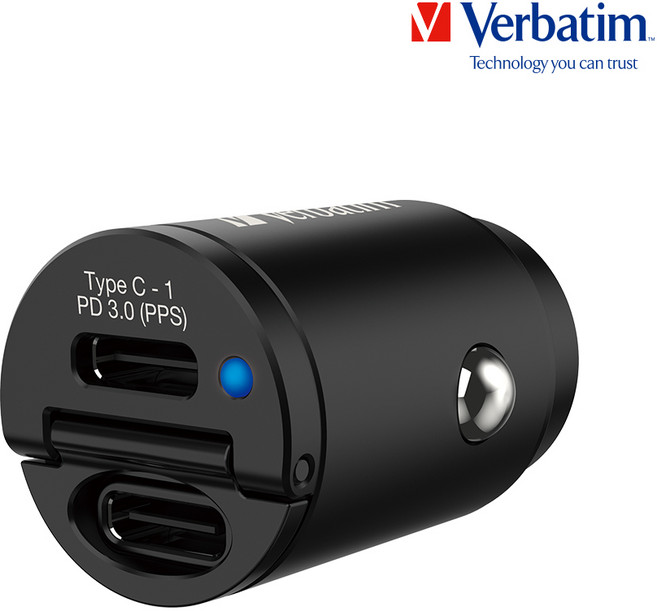 버바팀 45W 듀얼 초고속충전2.0 차량용 시거잭 충전기 초미니매립형 PD PPS, 66883_45W 듀얼 C+C 초미니충전기