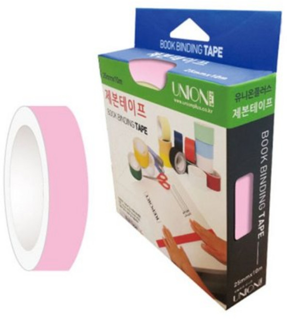 분홍색 제본테이프 25mmX10m 8P 핑크 서류제본테이프