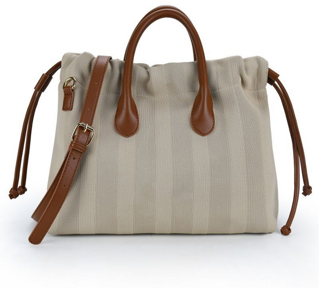 디어린 여성 모던 스트링 토트 크로스 버킷백