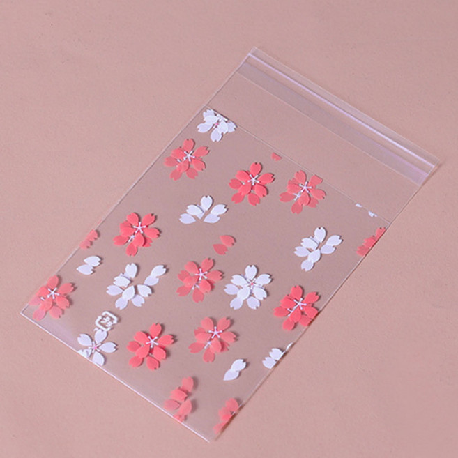 예쁜 꽃무늬 포장 OPP 접착식 비접착 비닐 봉투