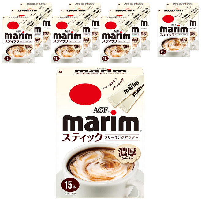 AGF Marim 隨身包奶精粉, 12個, 15入, 3g