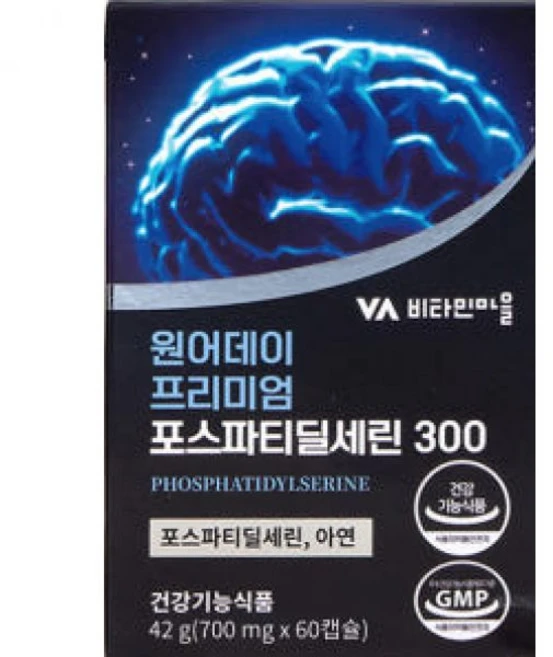 1개월분 비타민마을 원어데이 프리미엄 포스파티딜세린 30일분 60캡슐 1개 - 쿠팡