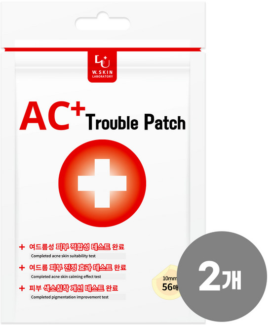 [W.피부연구소] AC+ 트러블 패치56, 56개입, 2개