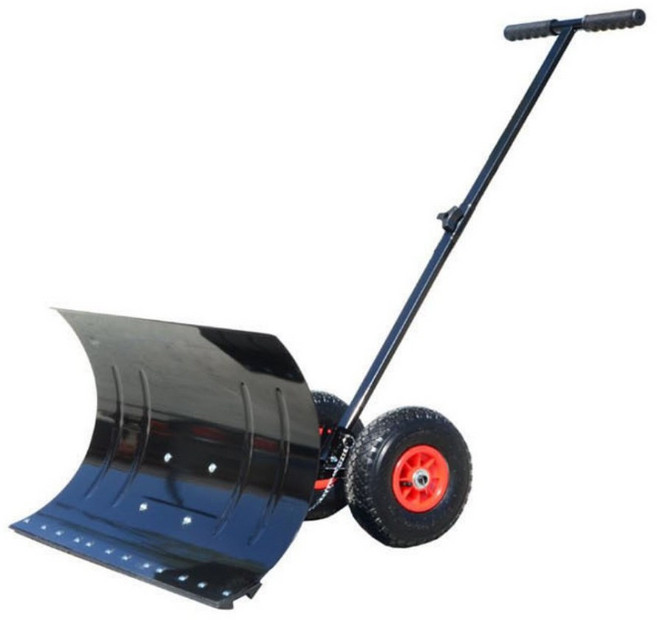 [국내 당일배송] [신생CMS] 호가 NEW 불도저 바퀴달린 제설 넉가래 눈삽 제설장비 눈청소, 1개