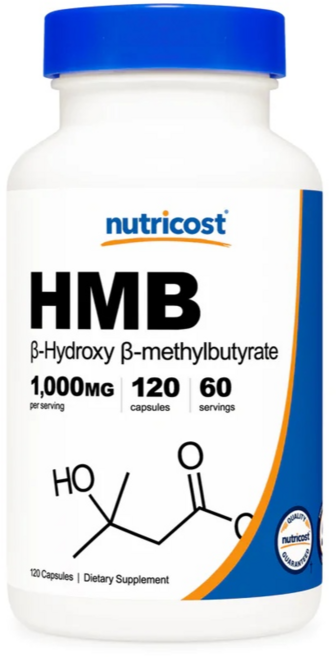 nutricost HMB膠囊 1000mg, 120顆, 1罐