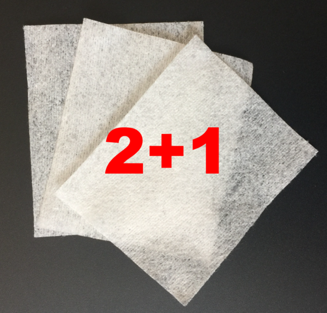 [2+1] 반영구전용 거즈타입 화장솜 1200매 위생솜 절단솜 대용량 국시용 메이크업용 피부미용 국가고시 화장솜, 1개, 1200개입