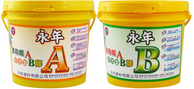 漆寶 永年 AB膠 3公斤+3公斤組, 綠色, 3kg, 1套