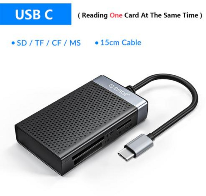 usb 멀티 카드 리더 SD 메모리 카드 리더기 멀티 허브 SD 메모리 허브 USB 다기능 A 타입 C 3.0 메모리 레터 마이크로 SD 메모리 HC MMC TF CF MS 프로, 없음, 3) USB C, 1개