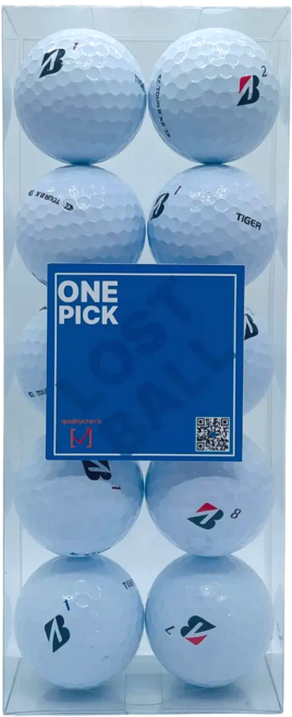 [원픽] 재구매1위! 브리지스톤 투어비XS 타이거우즈볼 특A급 3피스 골프공 품질보증 라운딩용, 1개, 10개입, 화이트