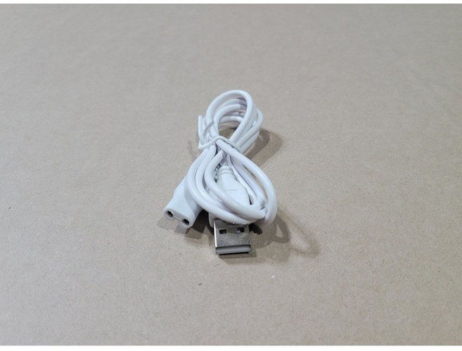 보그 크레스트 올인원 비키니 여성 전기 면도기 충전선 usb 충전선, 1개, 화이트, 100mm