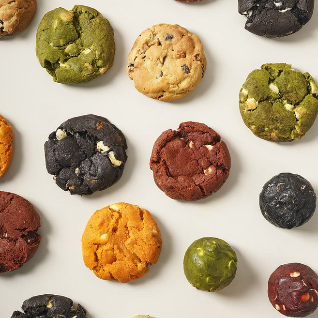 르뱅쿠키생지 카페쿠키 냉동 플레인 치즈 녹차 다크초코 레드벨벳 베이킹 수제 선물100g, 01. 플레인 르뱅 생지 100gX25개, 100g