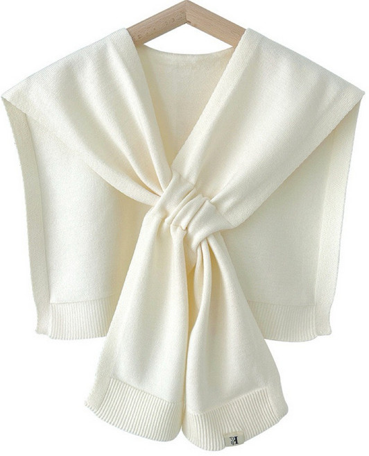 韓系ins風素色針織披肩 造型外搭 針織罩衫 空調外套
