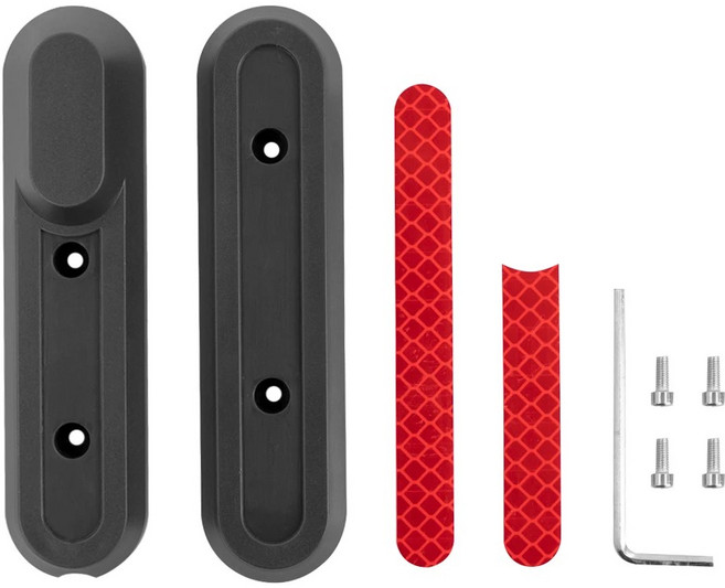 전동 스쿠터 후면 또는 허브 스트립 보호 커버 부품 장식 전면 반사 액세서리, 1개, front