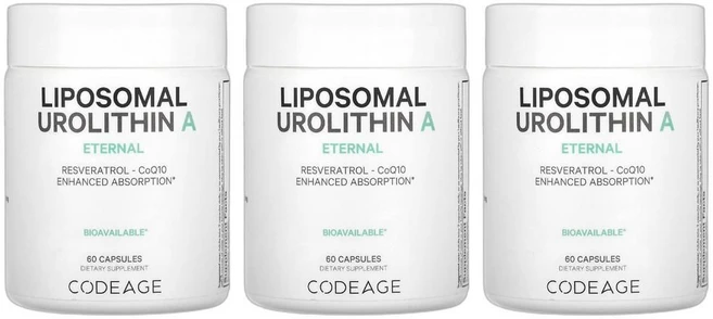 Codeage 리포소말 우롤리틴 A 이터널 캡슐 60정 3개 - 쿠팡