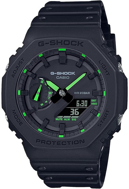 G-Shock(지샥) 손목시계 네온 악센트 그린 GA2100-1A3 그린