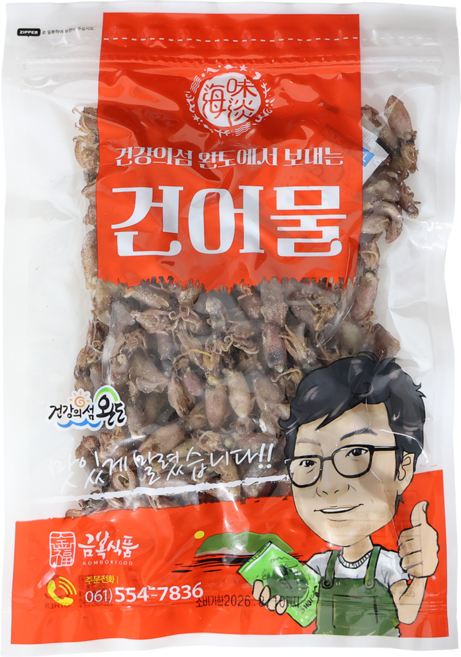 금복식품 국산 마른 건꼴뚜기 소사이즈 200g 볶음 반찬용, 1개