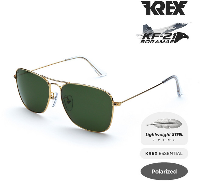 KREX KF-21 조종사 보잉 선글라스 고선명 편광렌즈 초경량18g 남성 여성 선글라스 미듐/라지 국산100%