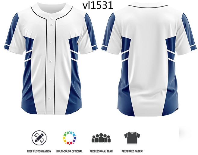 사용자 정의 가능한 야구 유니폼 그라디언트 색상 착용 승화 인쇄 팀 이름 로고 남성/여성/어린이, 02 6XL, 06 VL1531
