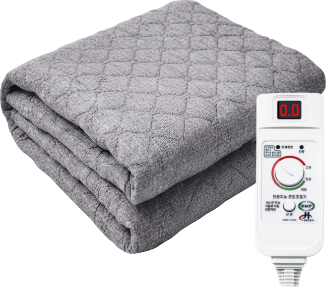 한일의료기 웰슬립 전자파없는 전기장판 카본 탄소매트 1인용 2인용, 더블 2인용, 그레이