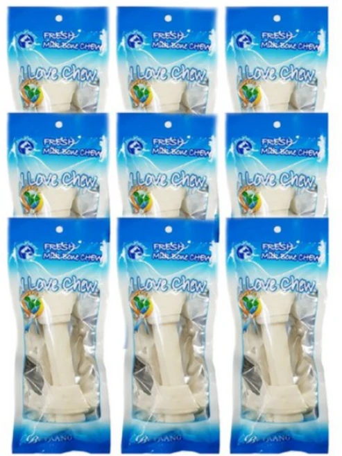 베트랑 대형견용 소가죽 개껌, 우유맛, 65g, 9개 - 쿠팡