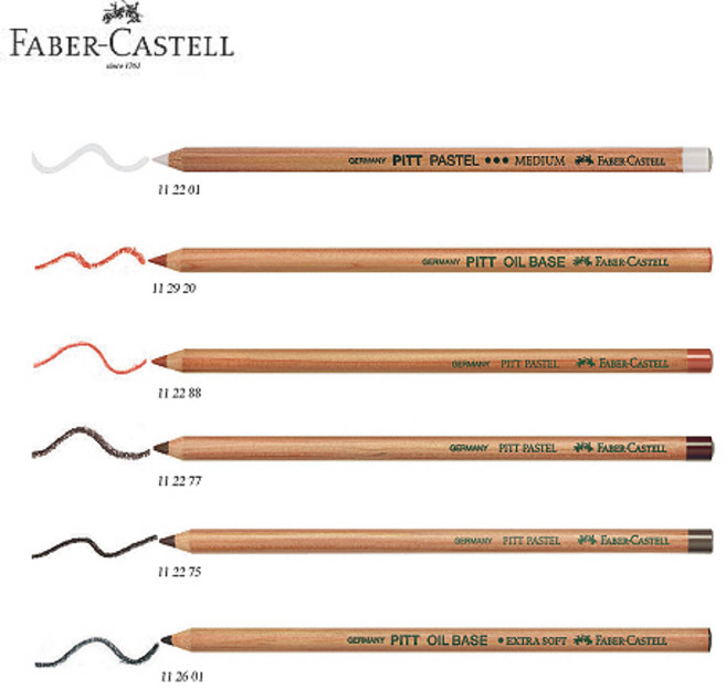 파버카스텔 전문가용 PITT 연필파스텔 낱색, 112111 연필파스텔 화이트 soft