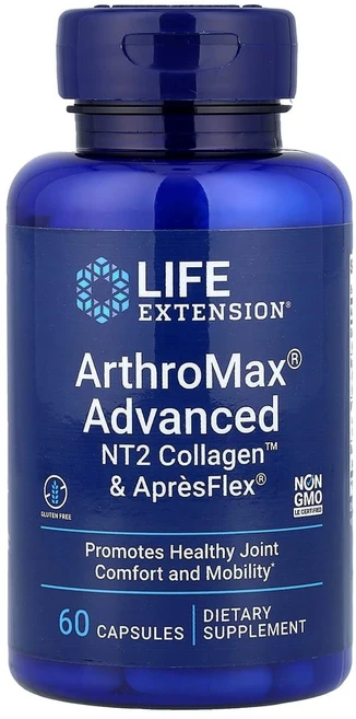 라이프익스텐션 ArthroMax 어드밴스드 NT2 콜라겐 및 ApresFlex 캡슐 60정, 1개 - 쿠팡