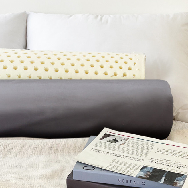 하비 천연라텍스 순면 바디필로우 1+1, 차콜그레이 1+1