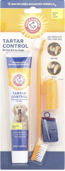 건강챙기세요 Arm & Hammer 치석 컨트롤 반려견용 덴탈 키트 바나나 민트 4종 세트 백살까지오래오래, ArmHammer치석컨트롤반려견용덴탈키트바나나민트4종세 - 쿠팡