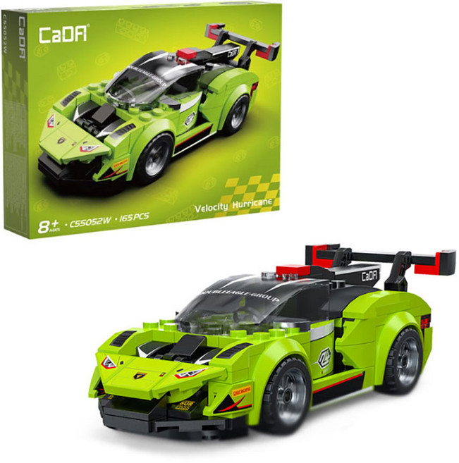 CaDA 스피드레이싱 미니 벨로시티허리케인 장난감 선물 블럭 블록