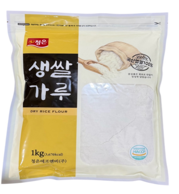 [청은] 생쌀가루(국산) 1kg 2 구매시 볶음통깨 80g 증정, 1개
