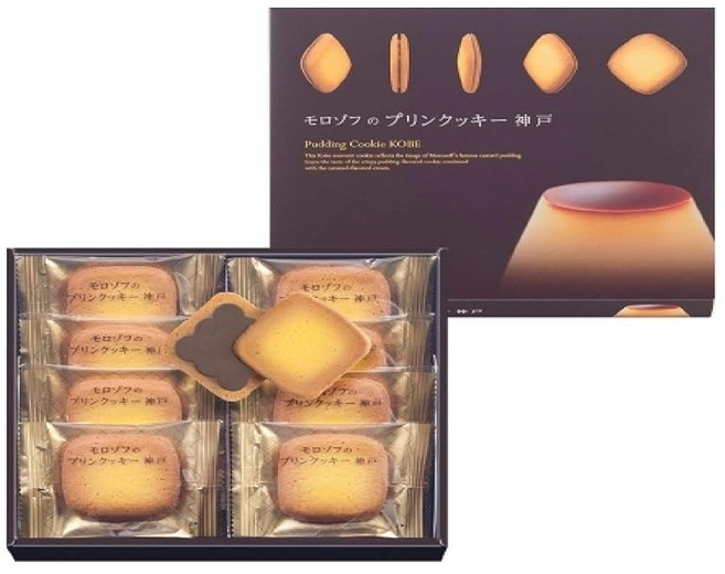 고베 고베 토산품 모로조프 in morozoff kobe 모로조프 푸딩 쿠키 고베 Pudding Cookies KOBE 구운 과자 8개