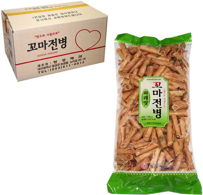 정성제과 꼬마전병 파래맛 700g, 4개