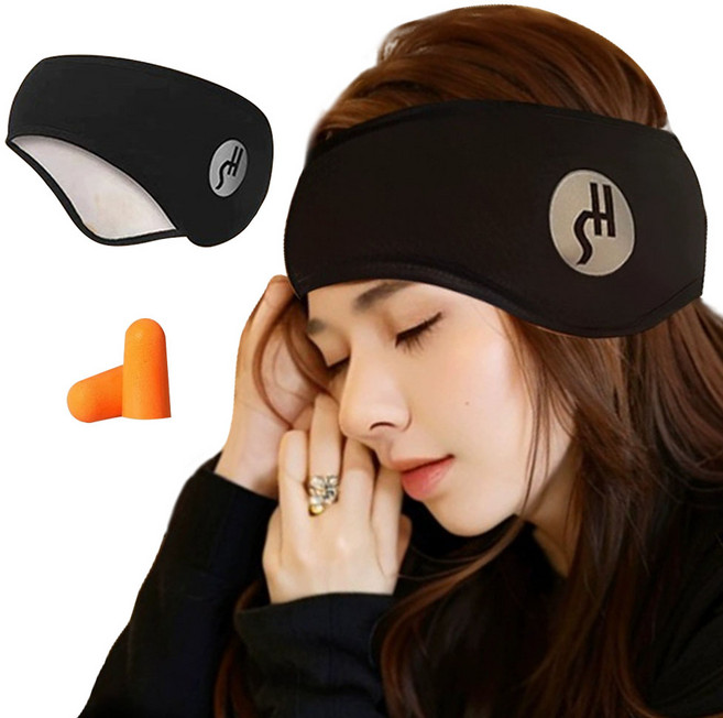 Garrl 방음 귀마개 귀마개 안대 일체형 소음 방지 귀마개 안대 겸용 암막 수면안대 수면 귀마개 3m귀마개 포함