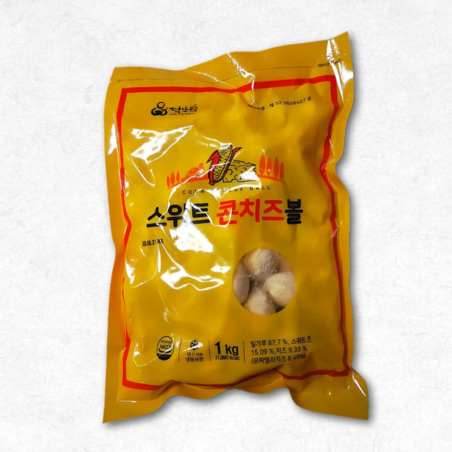 떡안애 스위트콘치즈볼 1kg, 8개